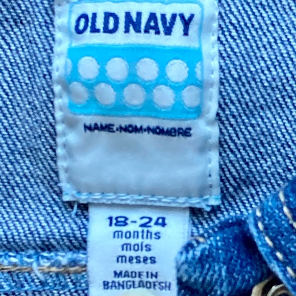 Old Navy: Denim vest - looks great over a sundress!  18-24 months. - Picture 6 of 10
